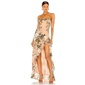 Eden Gown in Juniper Floral Amanda Uprichard